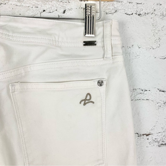 DL1961 White Cream Denim 360 Comfort Straight Leg Jeans 27 - Picture 6 of 9